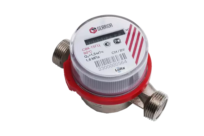 Счетчик воды СВК-15ГЦ Ду15, L=110 мм, электронный, с радиомодулем LoRa
